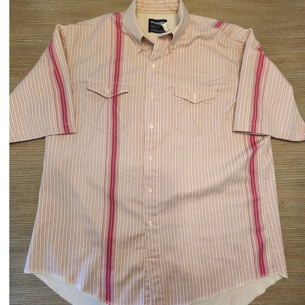 VtG 90's Cowboy Cut XL Short Sleeve Western Shirt. Stripe Rodeostyle Ranchwear